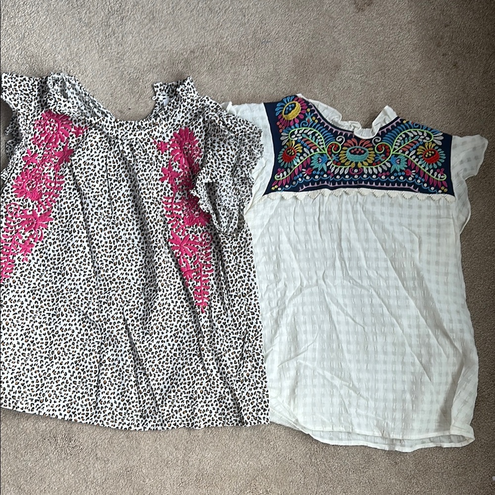 Floral and Embroidered THML Women’s Tops Set